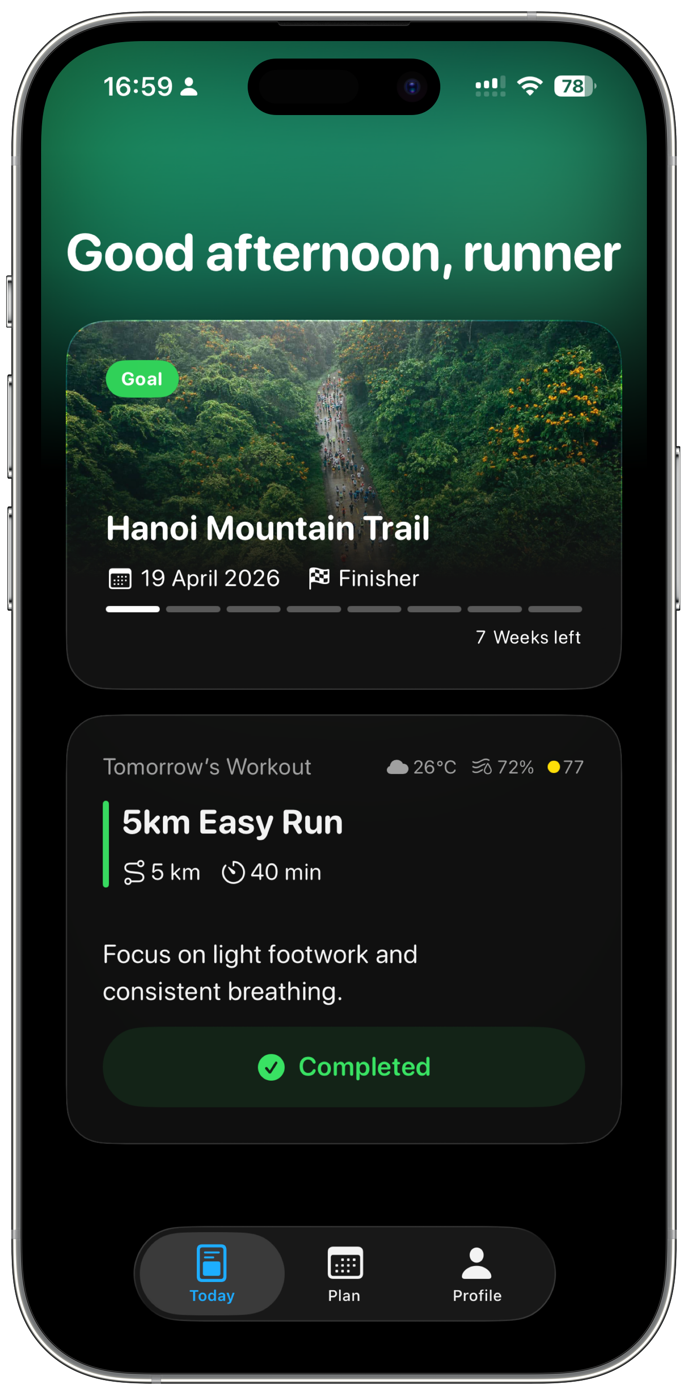 Iterun app screenshot 1